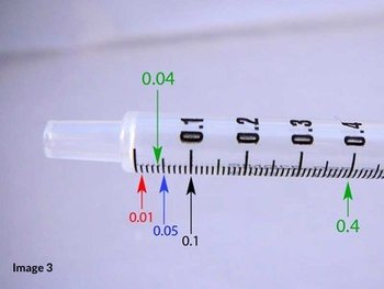 reading a syringe