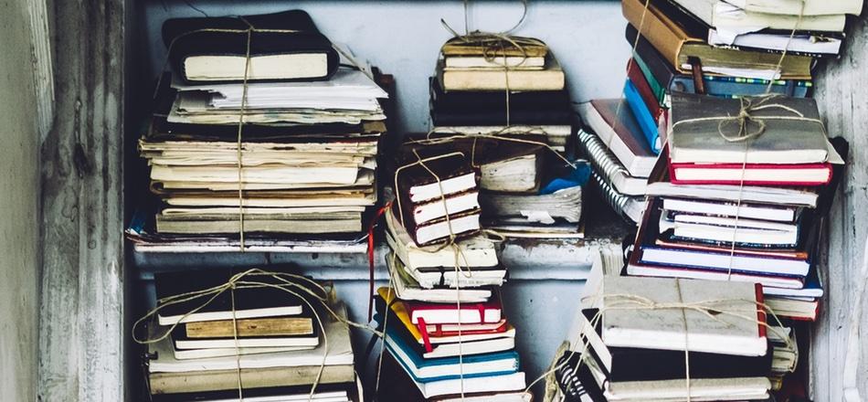 stacks of journals